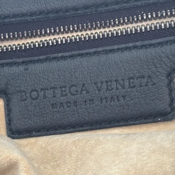BOTTEGA VENETA Padded Black Intrecciato-Trimmed Leather Satchel. RT $ 3998. - Picture 11 of 16